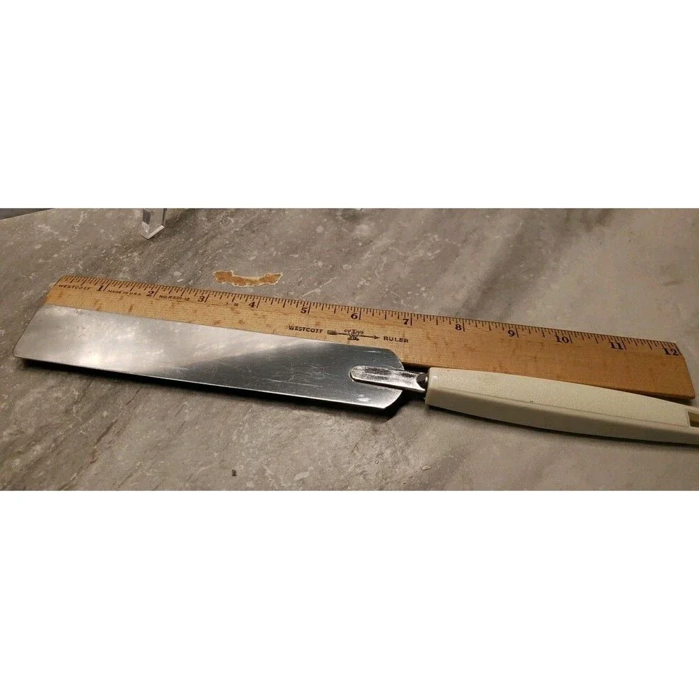 Vintage Ekco Spreader Spatula White Handle Frosting Icing Knife Utensils